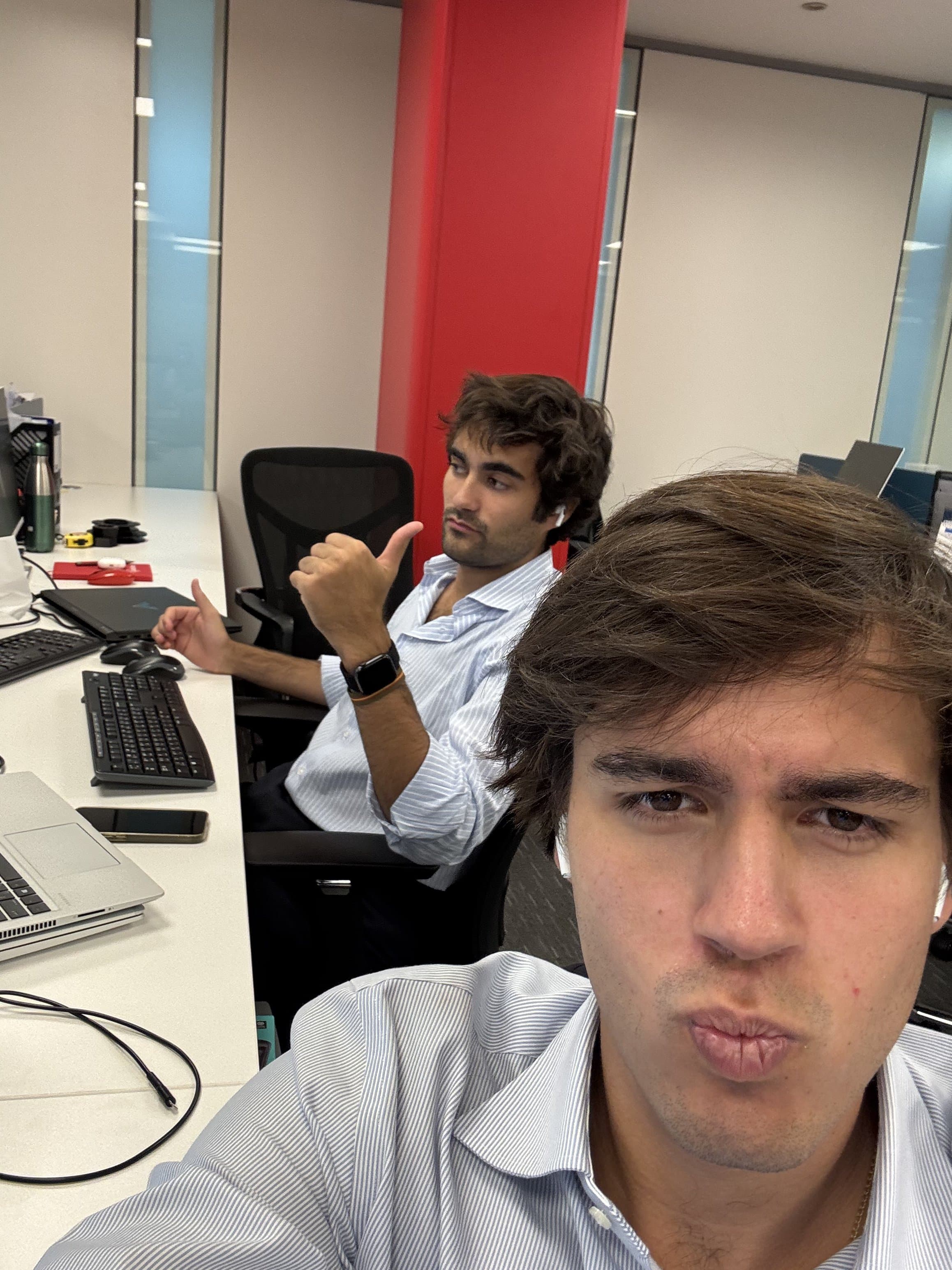 We had lanyards and everything.